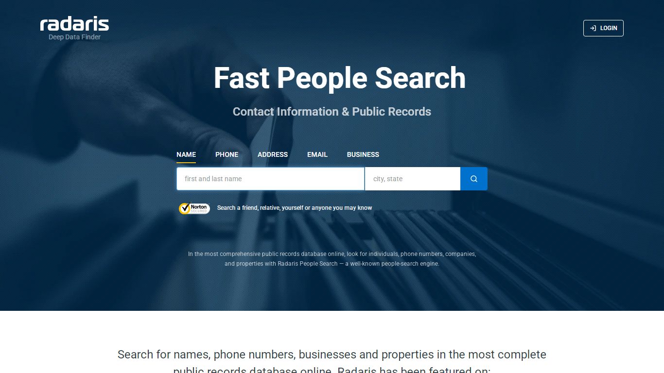People and Business search - Public records - Radaris