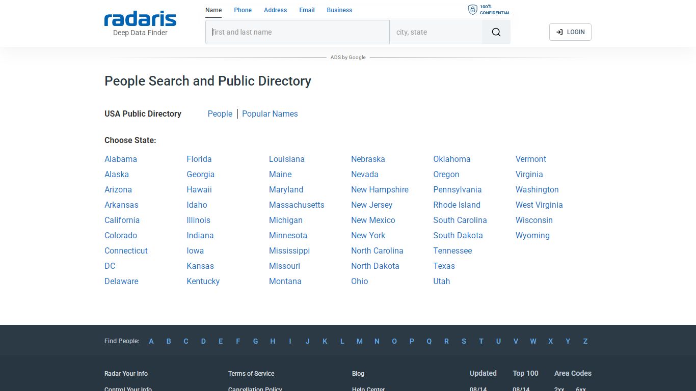 People Search and Public Directory - Radaris